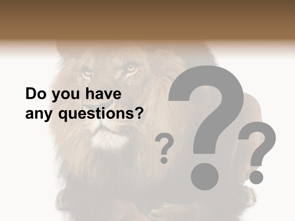 Laying Creature Lying Down PowerPoint Template