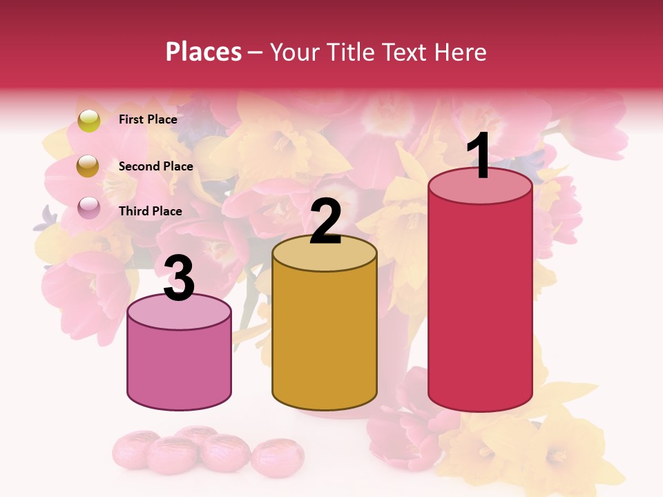 Narcissus White Vase PowerPoint Template