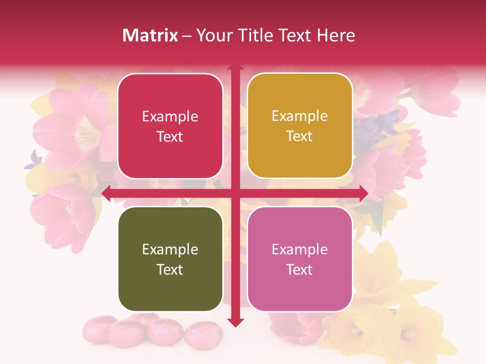 Narcissus White Vase PowerPoint Template