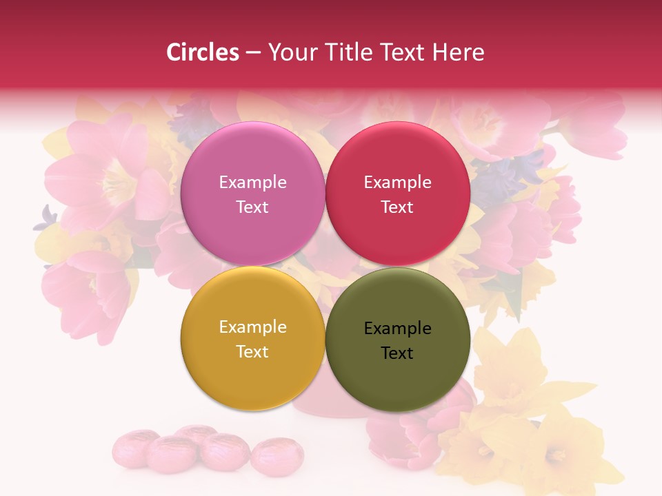 Narcissus White Vase PowerPoint Template