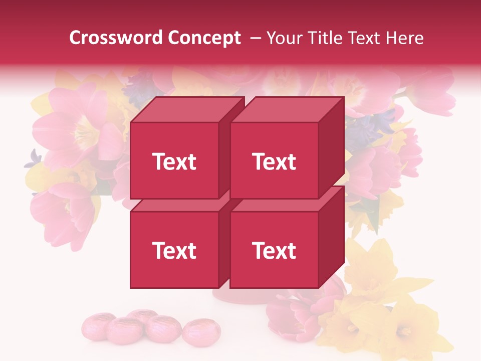 Narcissus White Vase PowerPoint Template