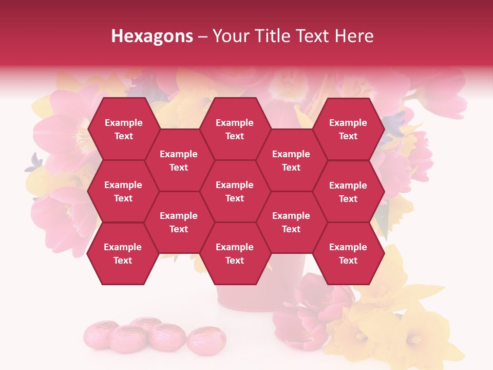 Narcissus White Vase PowerPoint Template