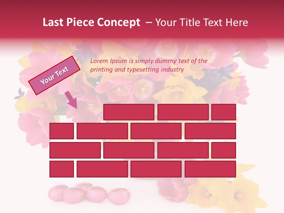 Narcissus White Vase PowerPoint Template