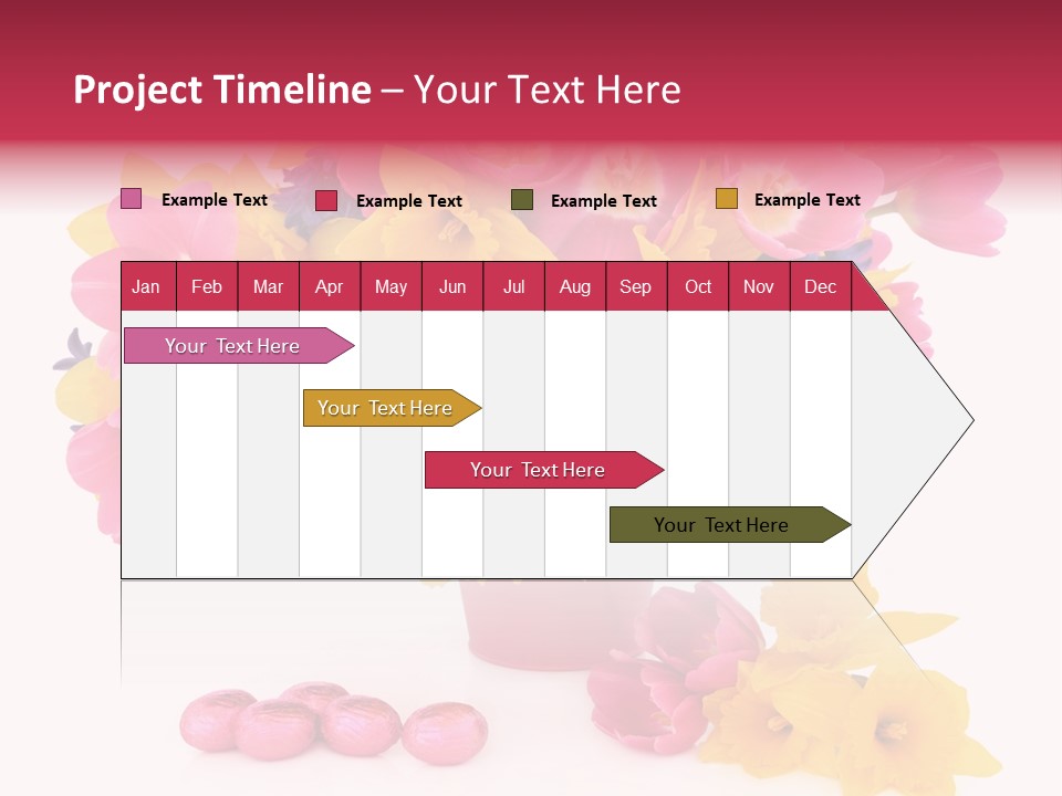 Narcissus White Vase PowerPoint Template