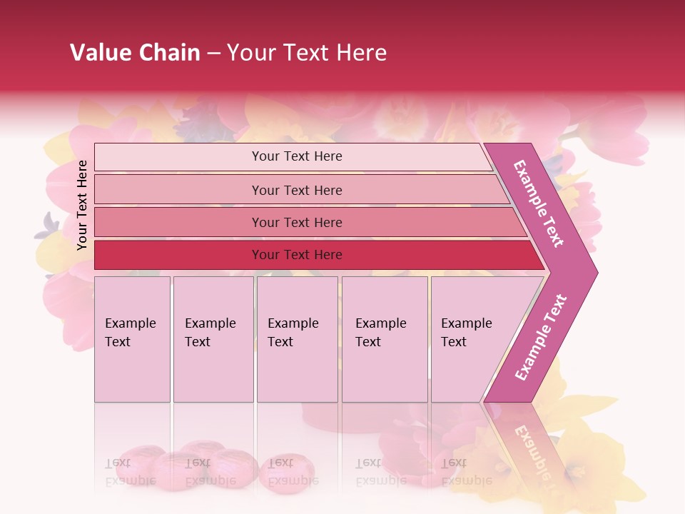 Narcissus White Vase PowerPoint Template