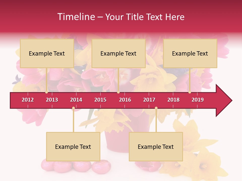 Narcissus White Vase PowerPoint Template