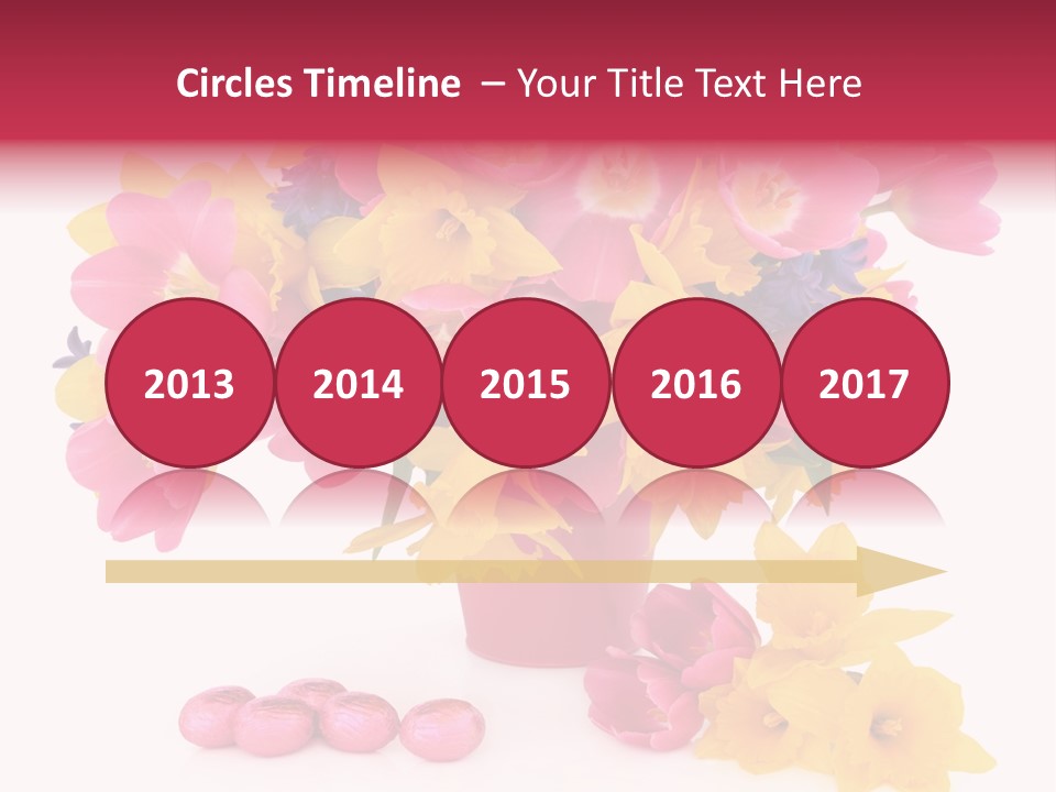 Narcissus White Vase PowerPoint Template