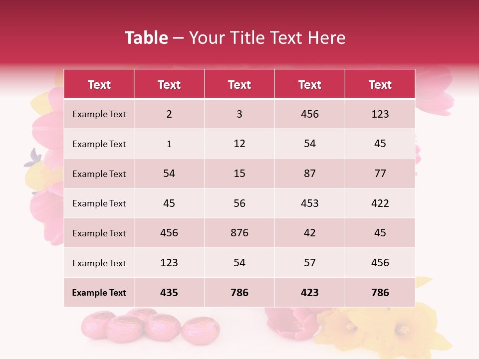 Narcissus White Vase PowerPoint Template