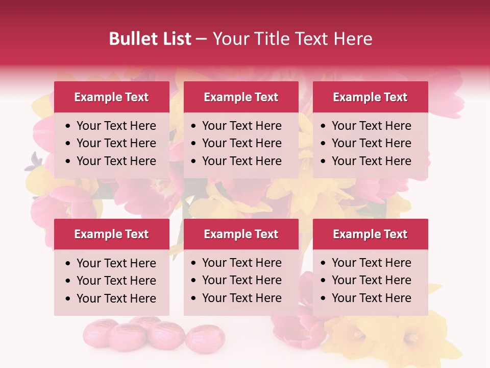 Narcissus White Vase PowerPoint Template