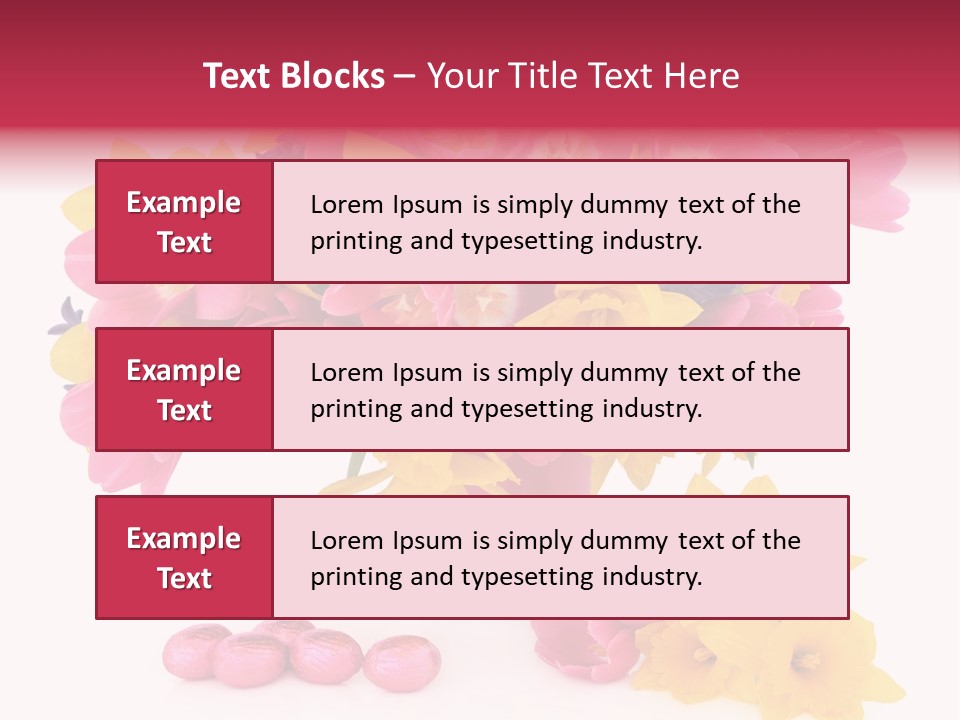 Narcissus White Vase PowerPoint Template