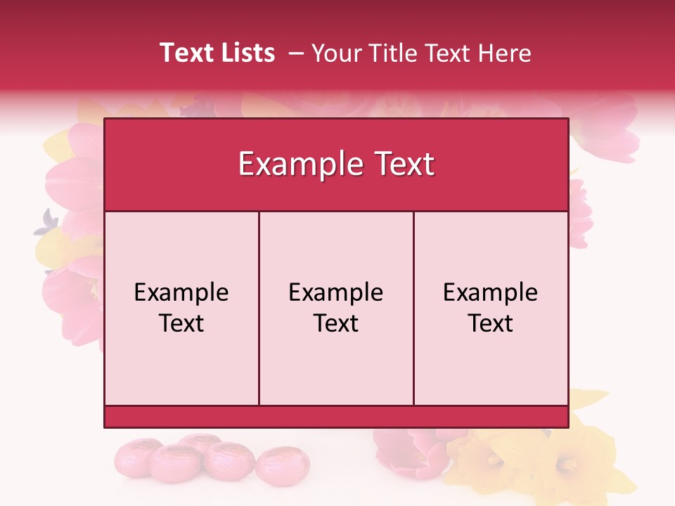 Narcissus White Vase PowerPoint Template