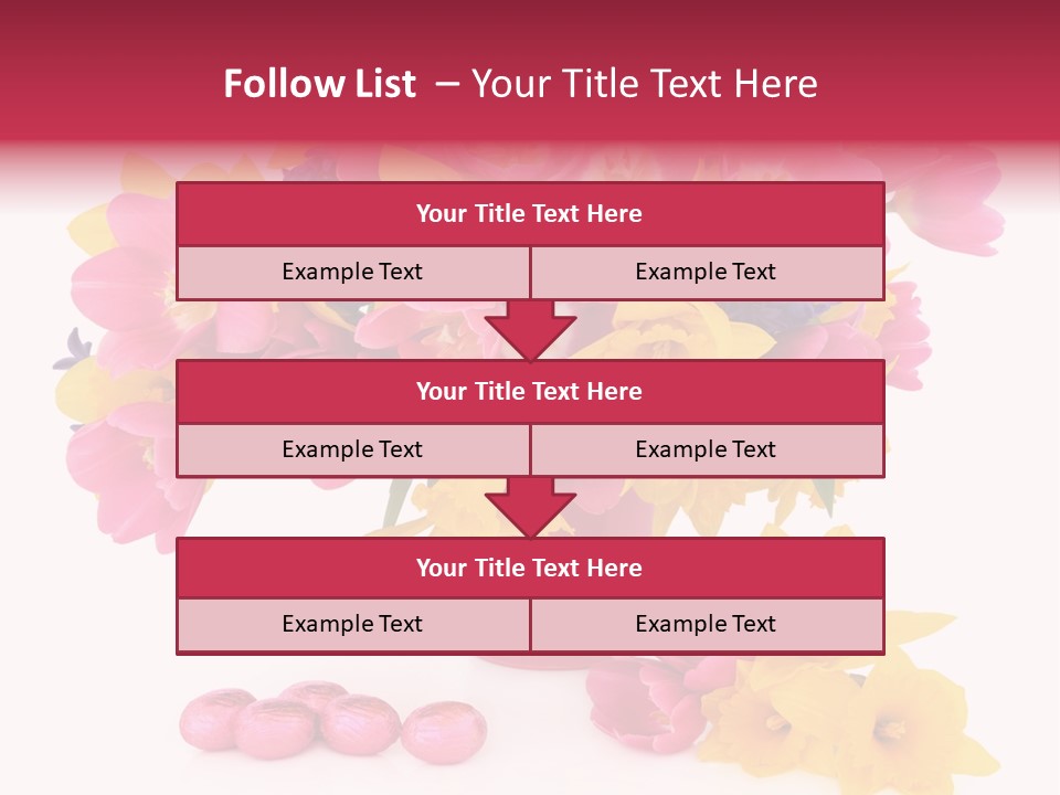 Narcissus White Vase PowerPoint Template