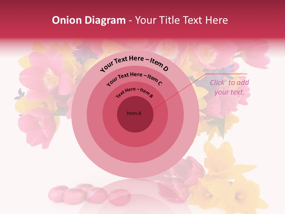 Narcissus White Vase PowerPoint Template