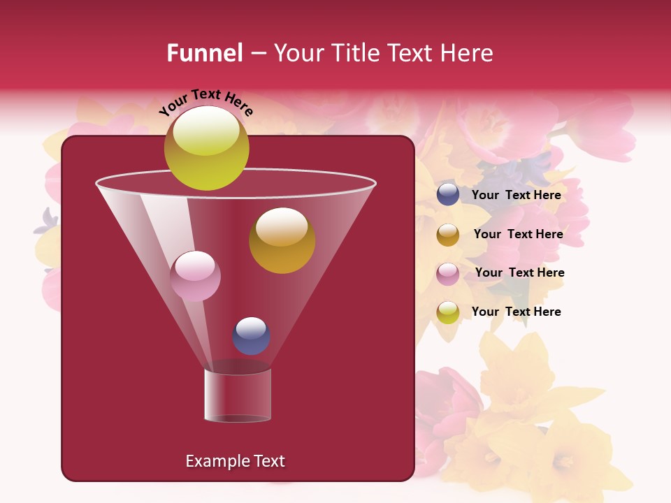 Narcissus White Vase PowerPoint Template