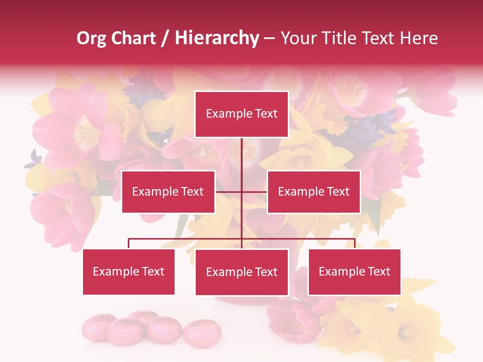 Narcissus White Vase PowerPoint Template