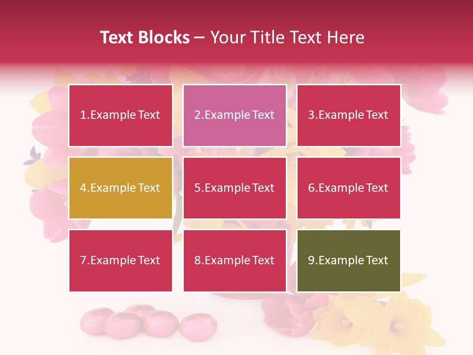 Narcissus White Vase PowerPoint Template