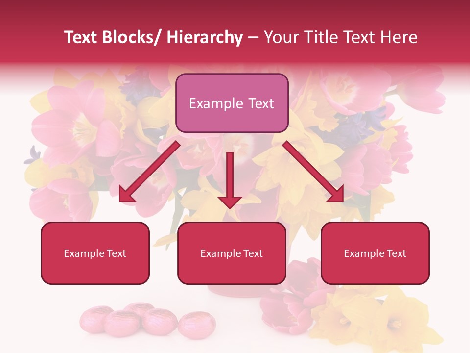 Narcissus White Vase PowerPoint Template