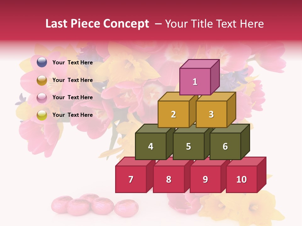 Narcissus White Vase PowerPoint Template