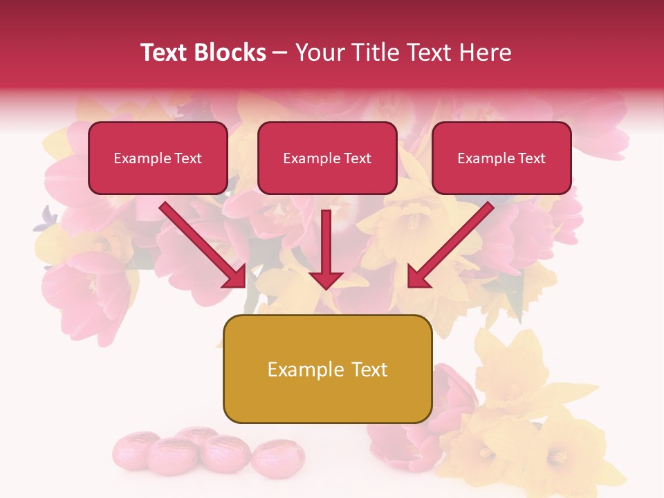 Narcissus White Vase PowerPoint Template