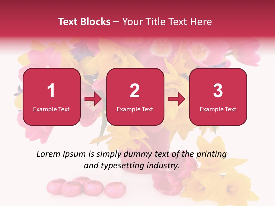 Narcissus White Vase PowerPoint Template