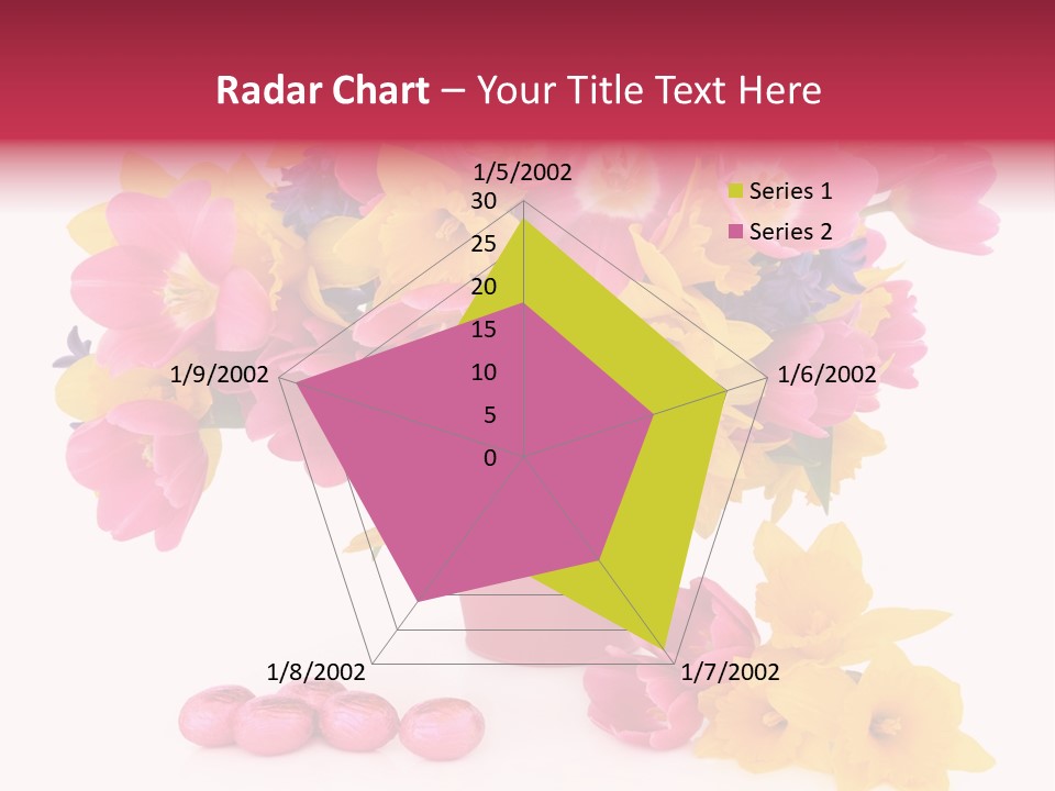 Narcissus White Vase PowerPoint Template