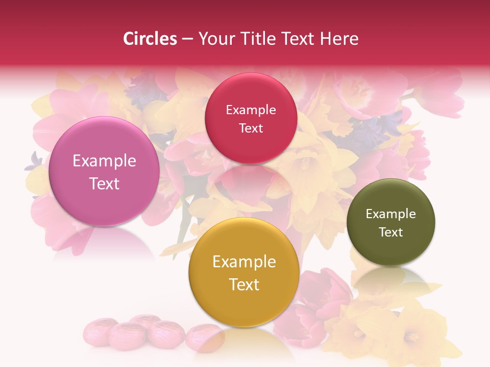 Narcissus White Vase PowerPoint Template