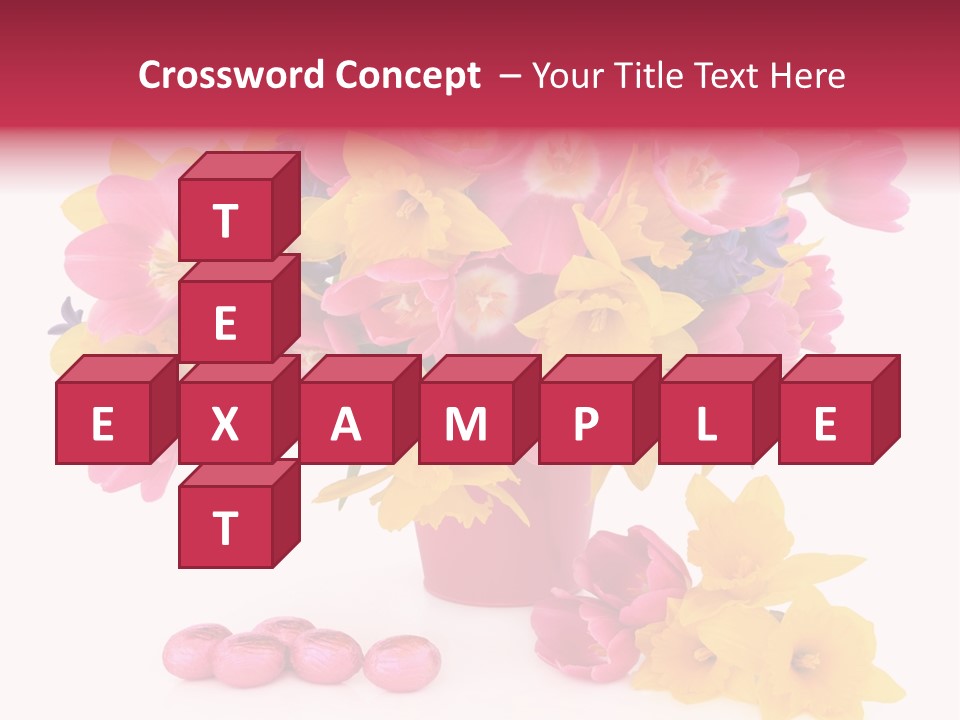 Narcissus White Vase PowerPoint Template