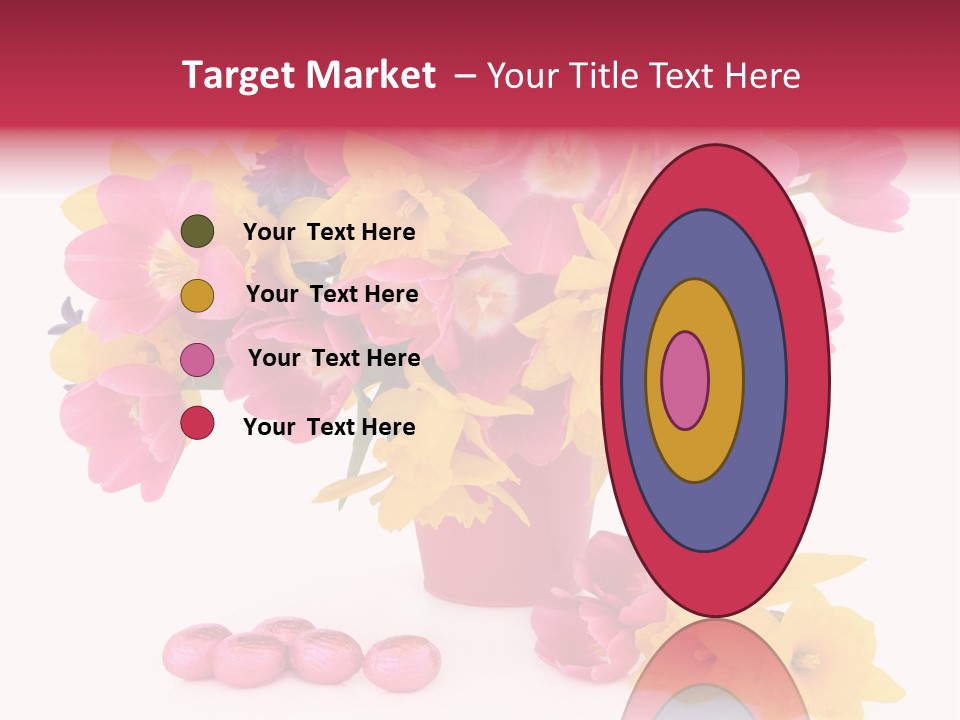 Narcissus White Vase PowerPoint Template