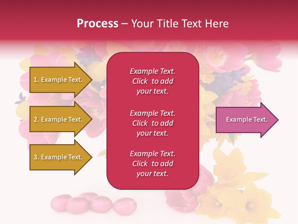 Narcissus White Vase PowerPoint Template