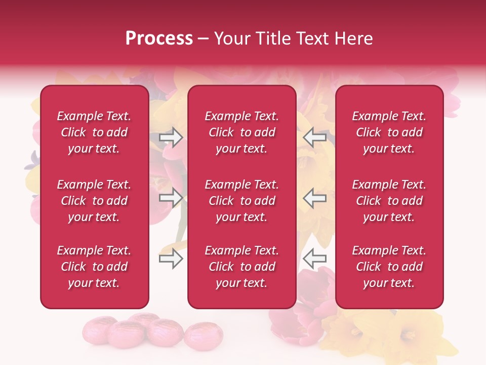 Narcissus White Vase PowerPoint Template