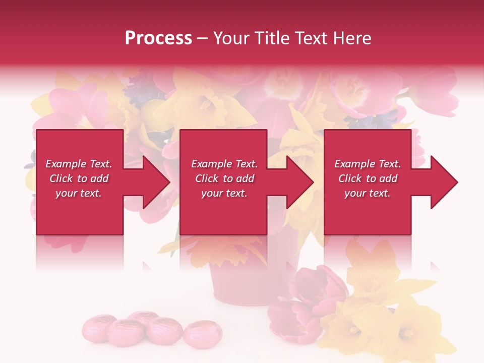 Narcissus White Vase PowerPoint Template