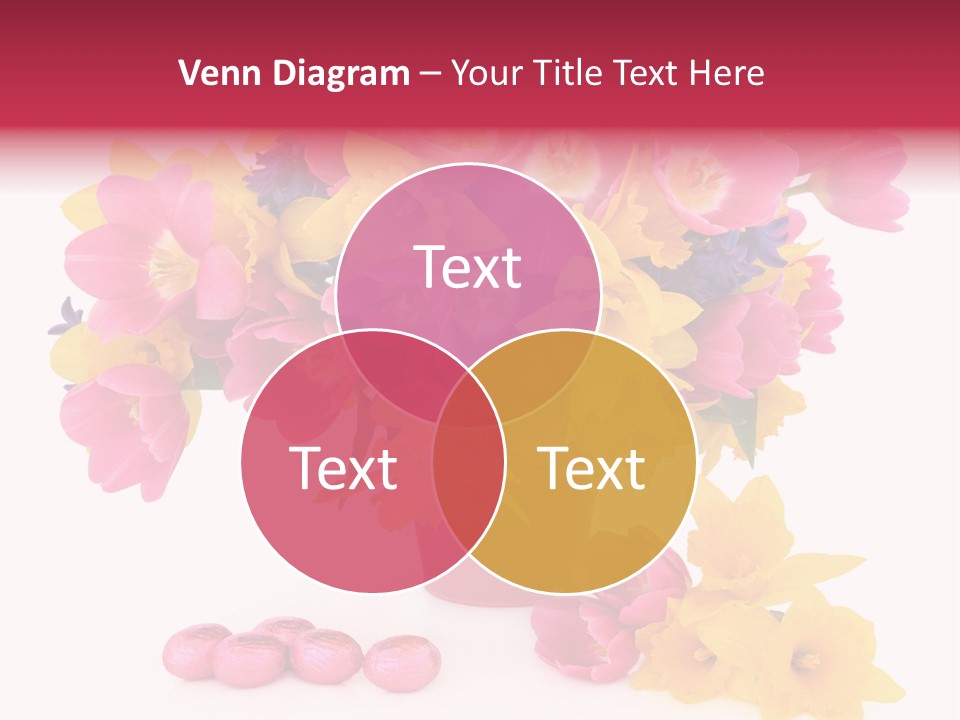 Narcissus White Vase PowerPoint Template