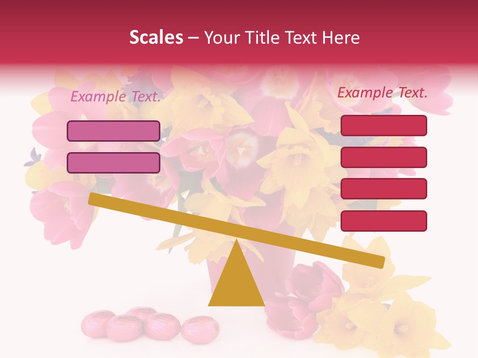 Narcissus White Vase PowerPoint Template