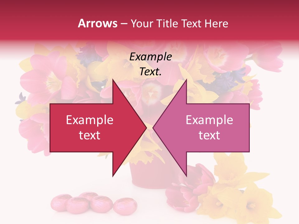 Narcissus White Vase PowerPoint Template