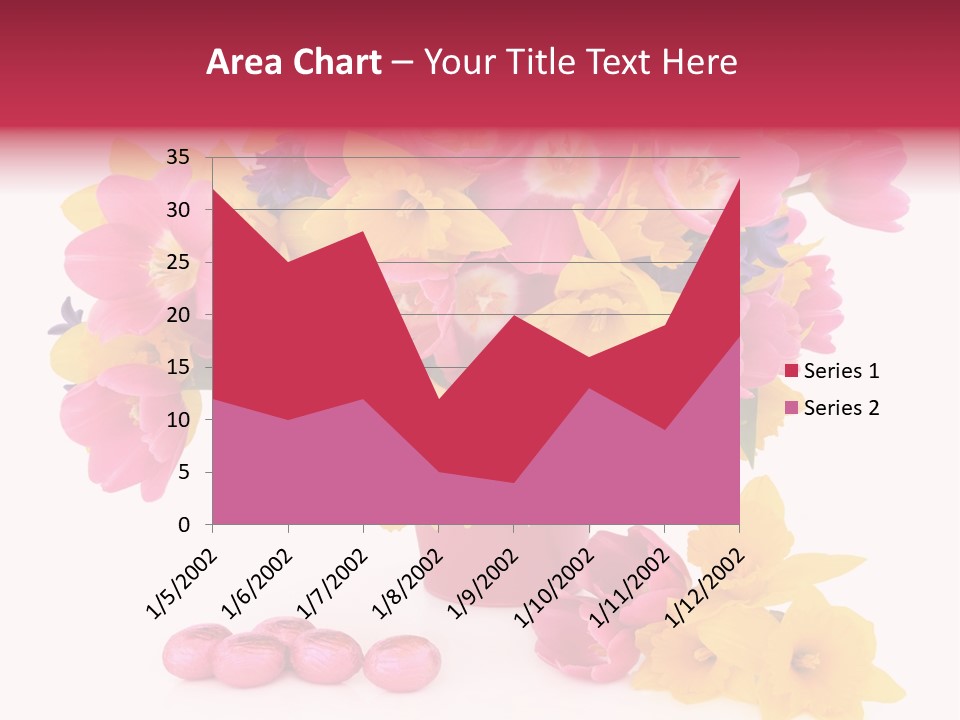 Narcissus White Vase PowerPoint Template