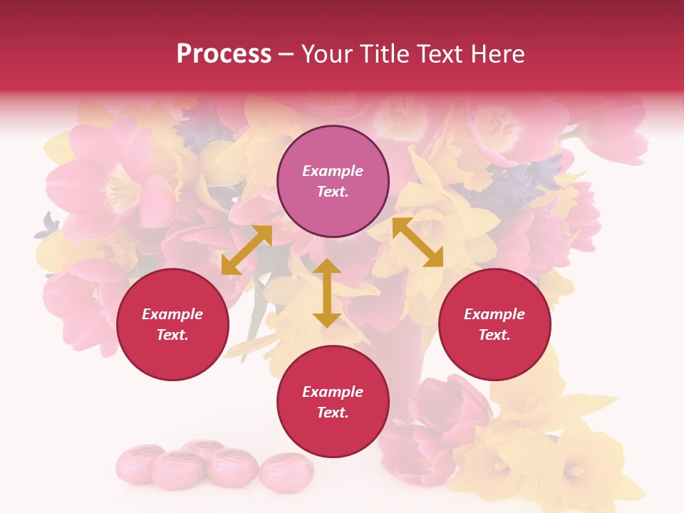 Narcissus White Vase PowerPoint Template