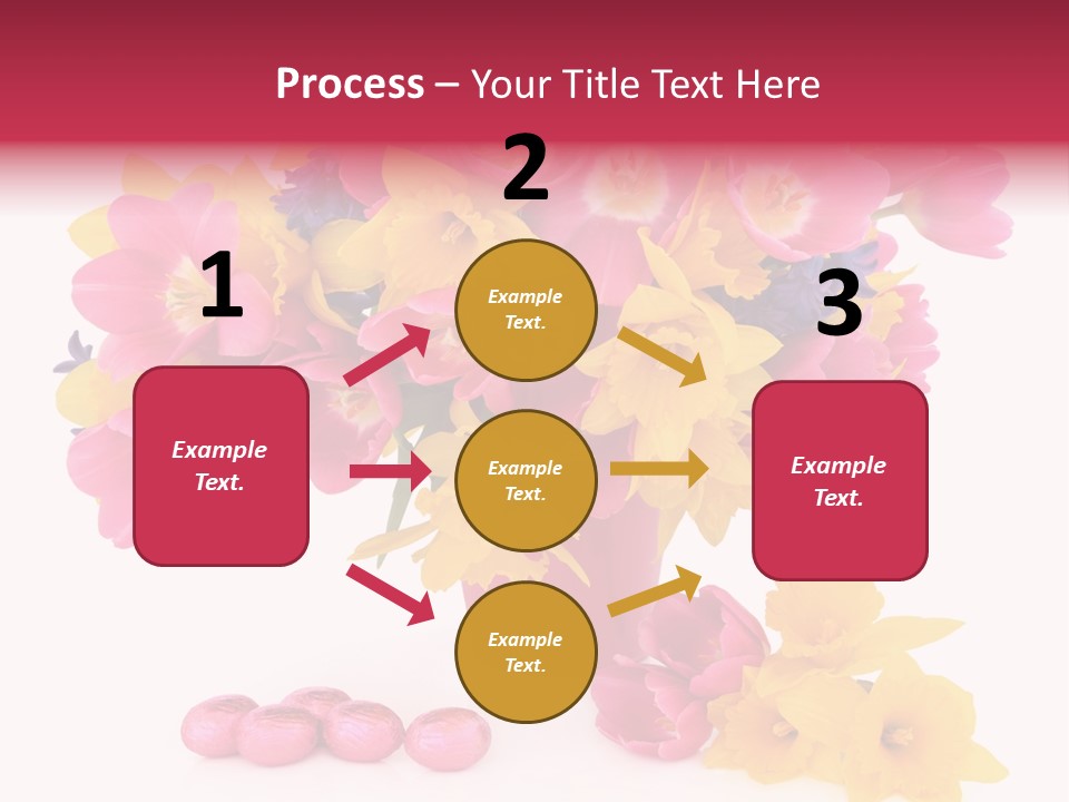 Narcissus White Vase PowerPoint Template