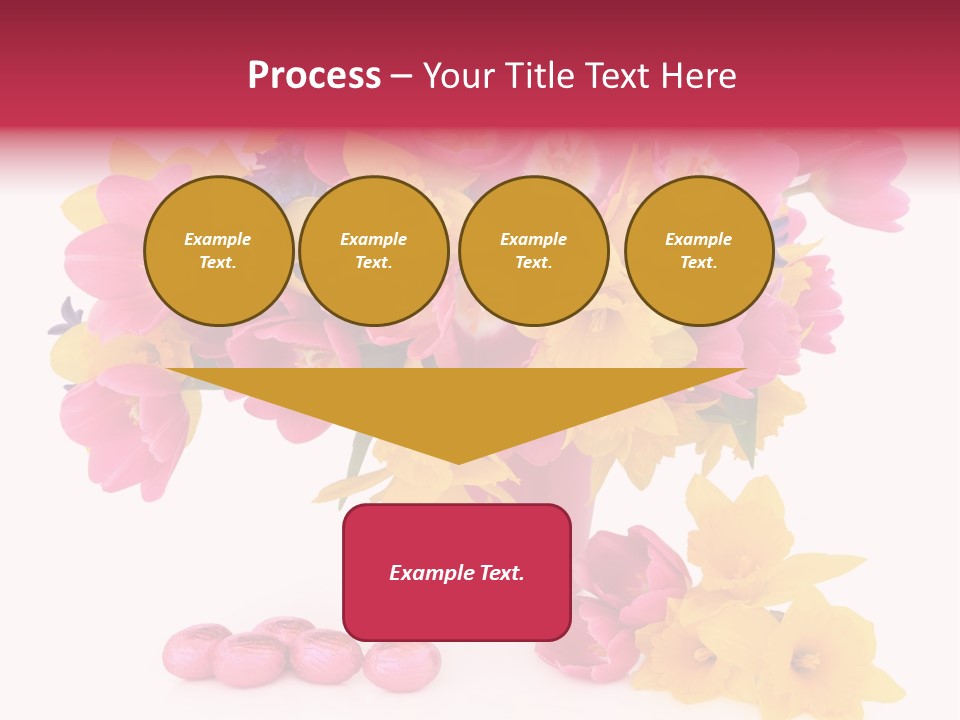 Narcissus White Vase PowerPoint Template