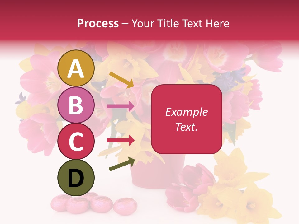 Narcissus White Vase PowerPoint Template