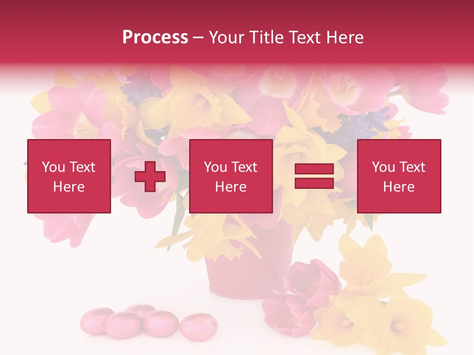 Narcissus White Vase PowerPoint Template