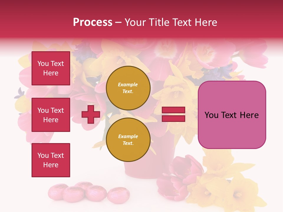 Narcissus White Vase PowerPoint Template