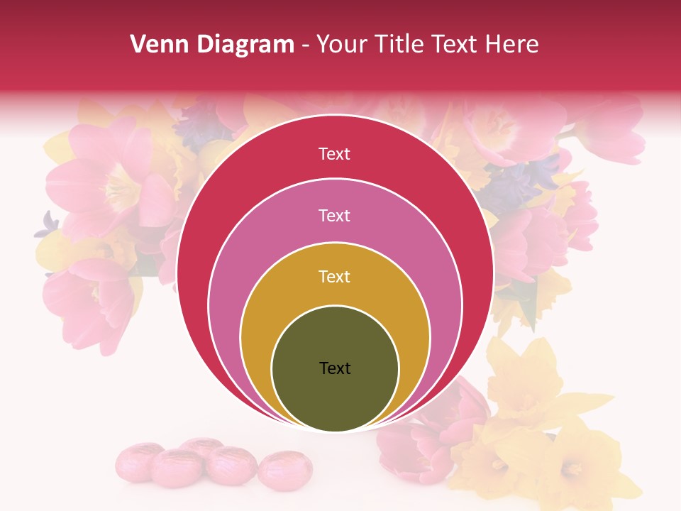 Narcissus White Vase PowerPoint Template