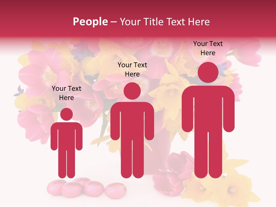 Narcissus White Vase PowerPoint Template