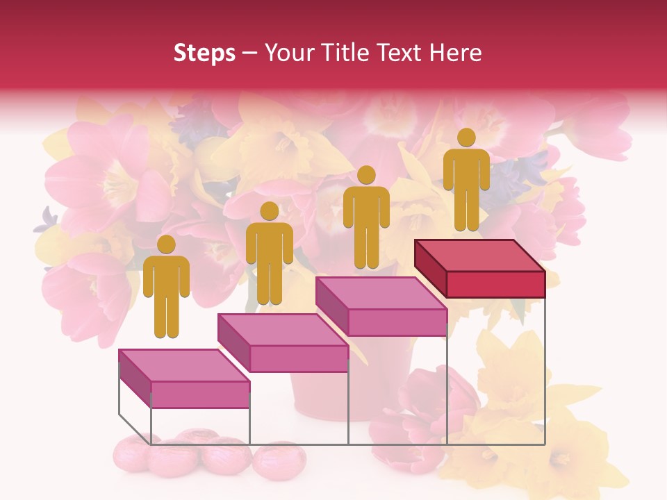 Narcissus White Vase PowerPoint Template