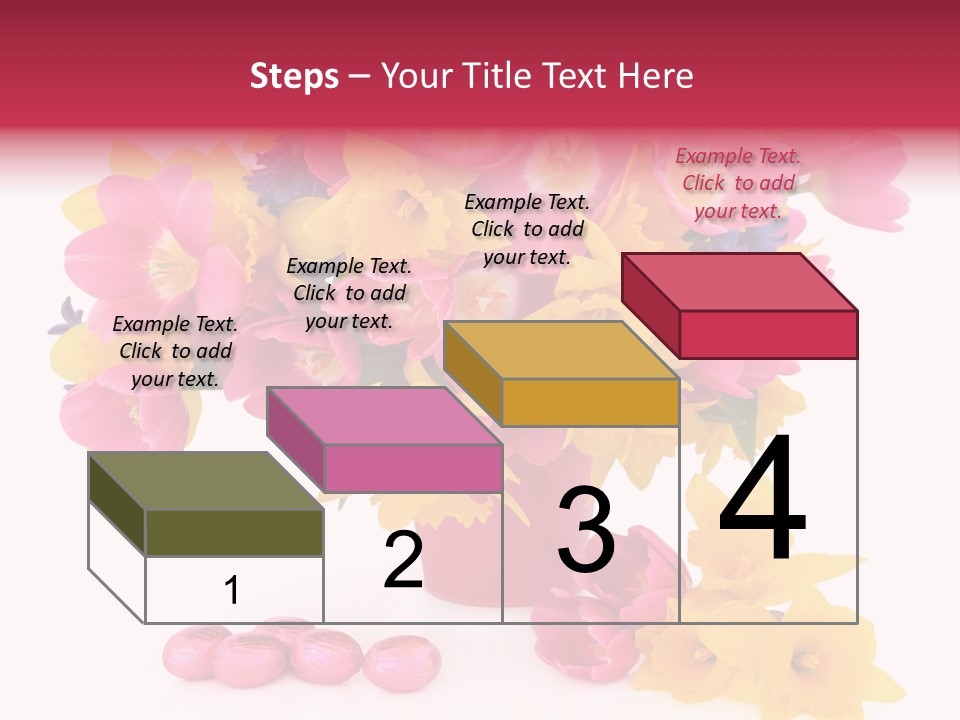 Narcissus White Vase PowerPoint Template