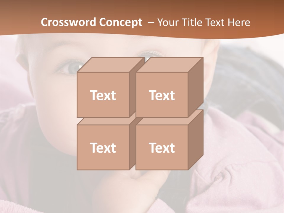 Isoliert Little Krabbelt PowerPoint Template