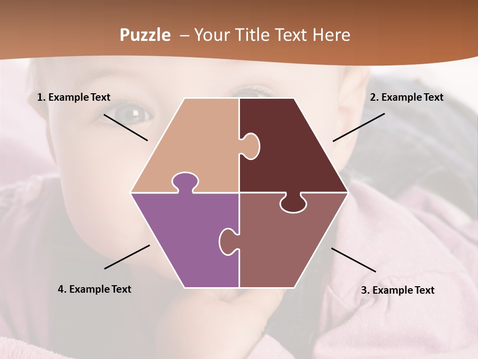 Isoliert Little Krabbelt PowerPoint Template