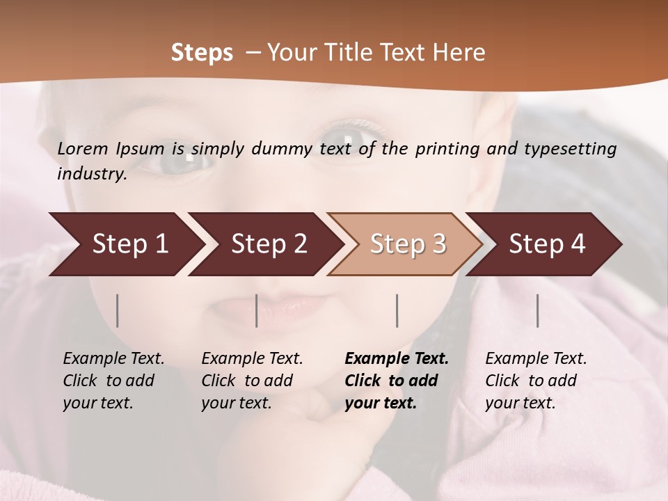 Isoliert Little Krabbelt PowerPoint Template