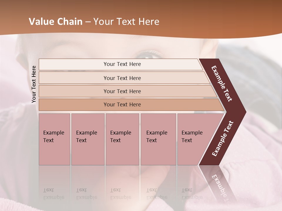 Isoliert Little Krabbelt PowerPoint Template
