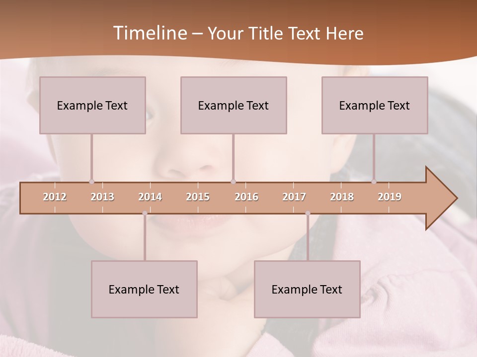 Isoliert Little Krabbelt PowerPoint Template